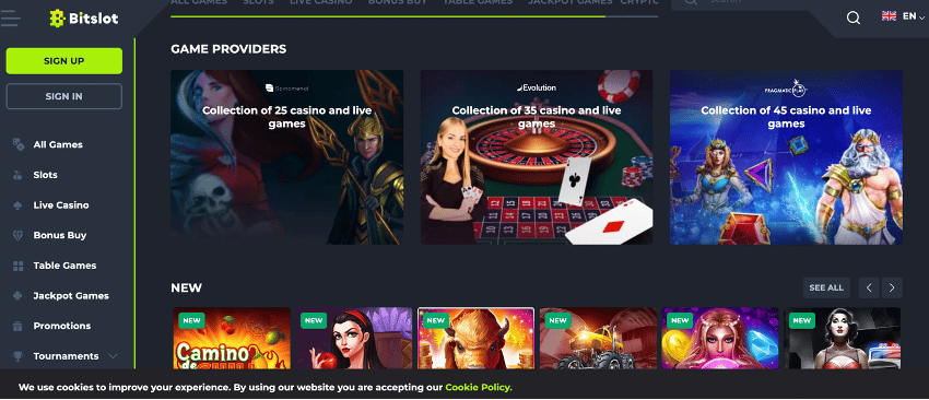bitslot crypto casino online