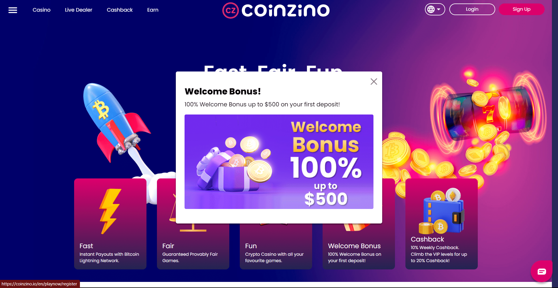 Coinzino casino España: review y opiniones