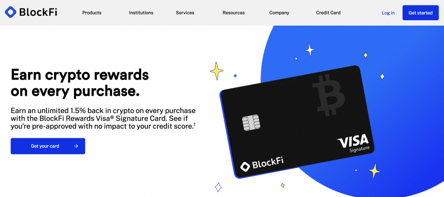 BlockFi Visa gratis bitcoin