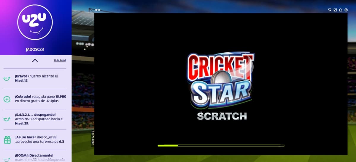 Rasca y gana online Cricket stars