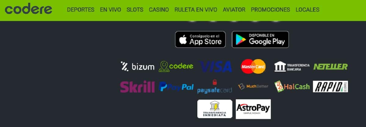 Visa casino online en el casino Codere