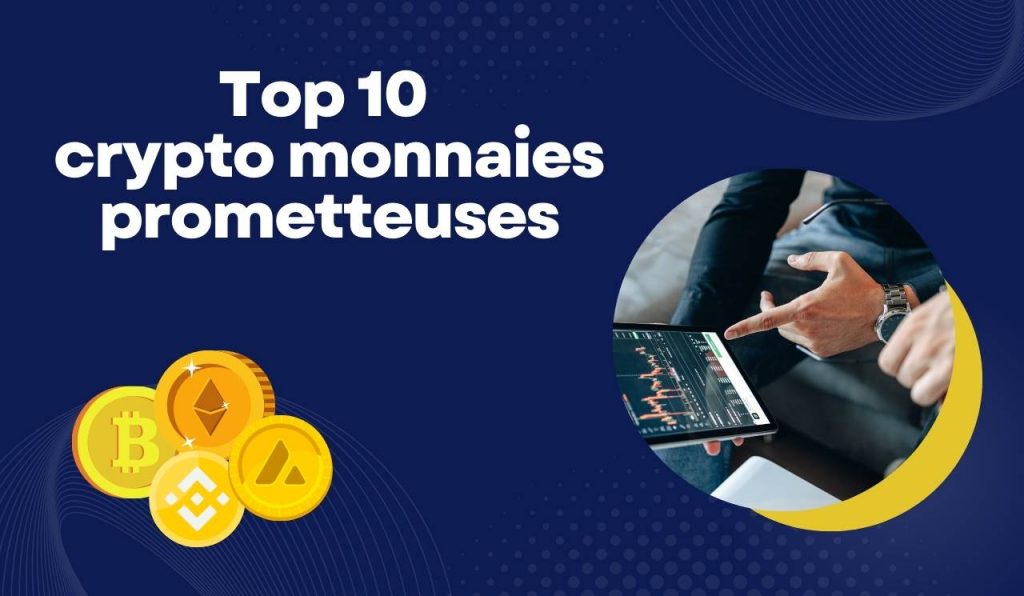 Top 10 crypto monnaies prometteuses source Canva