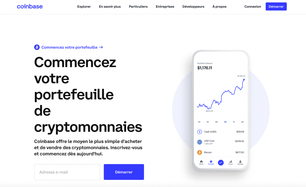 Coinbase débuter dans les cryptomonnaies