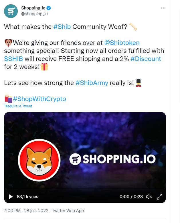 Shiba Inu sur Shoppining.io
