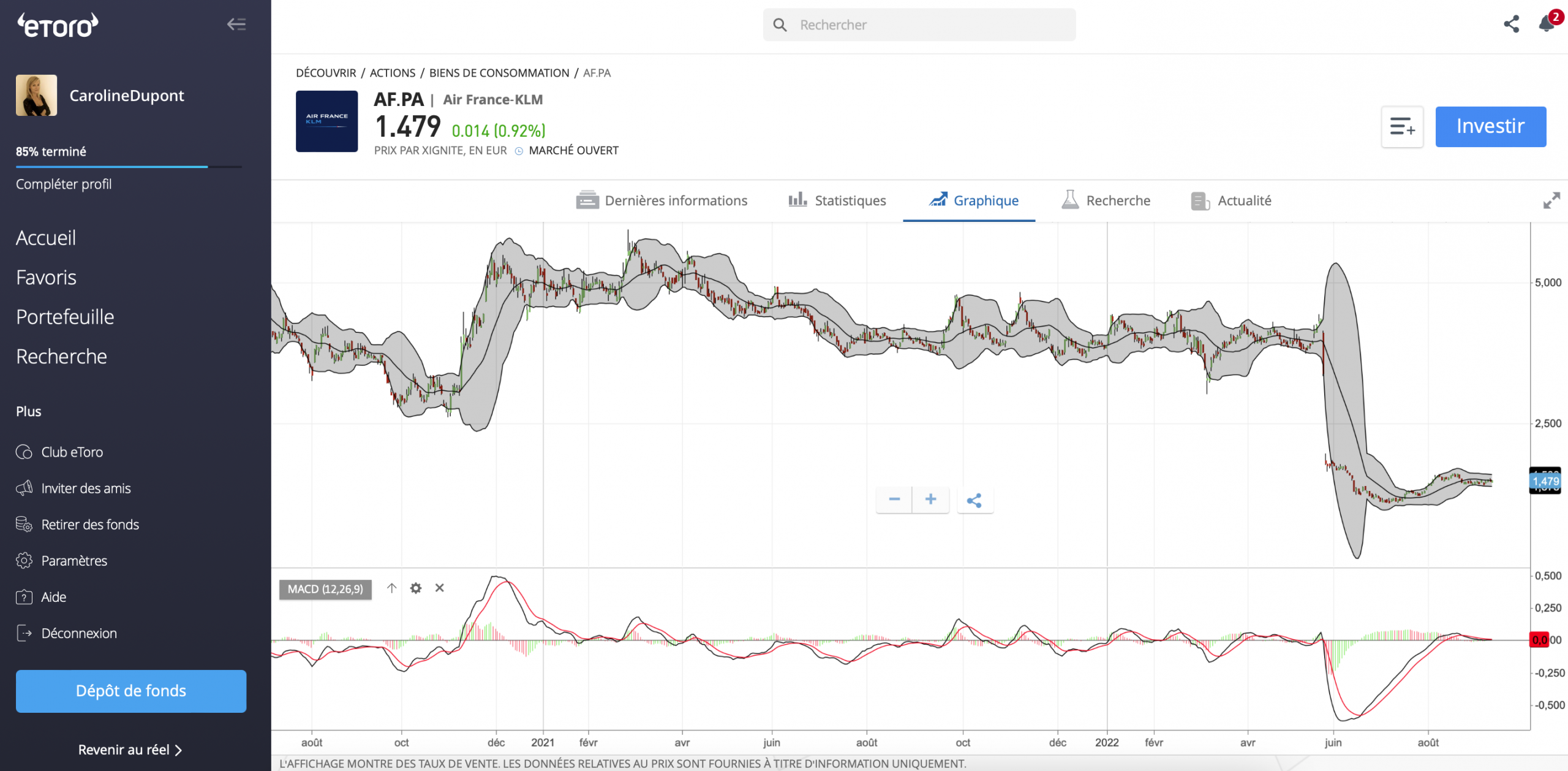 Acheter Air France eToro