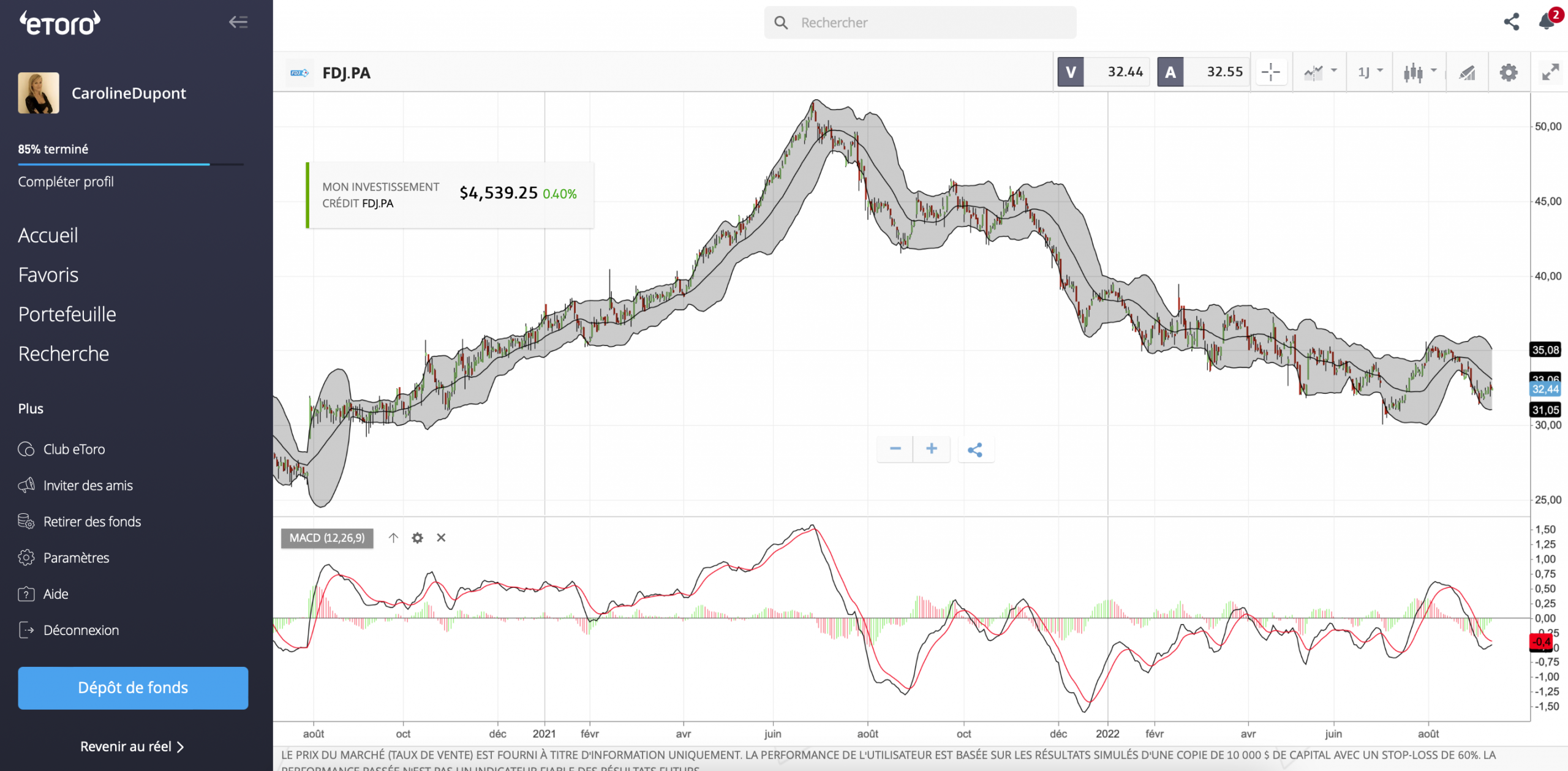 Acheter FDJ.PA eToro