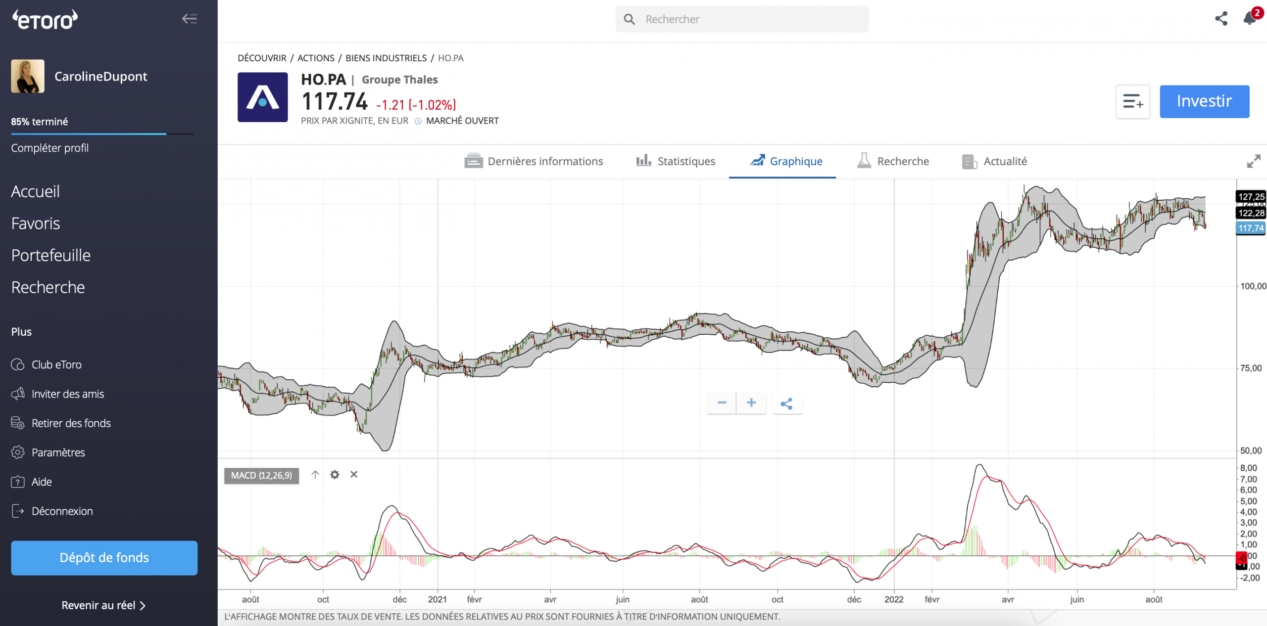 Acheter Thales eToro