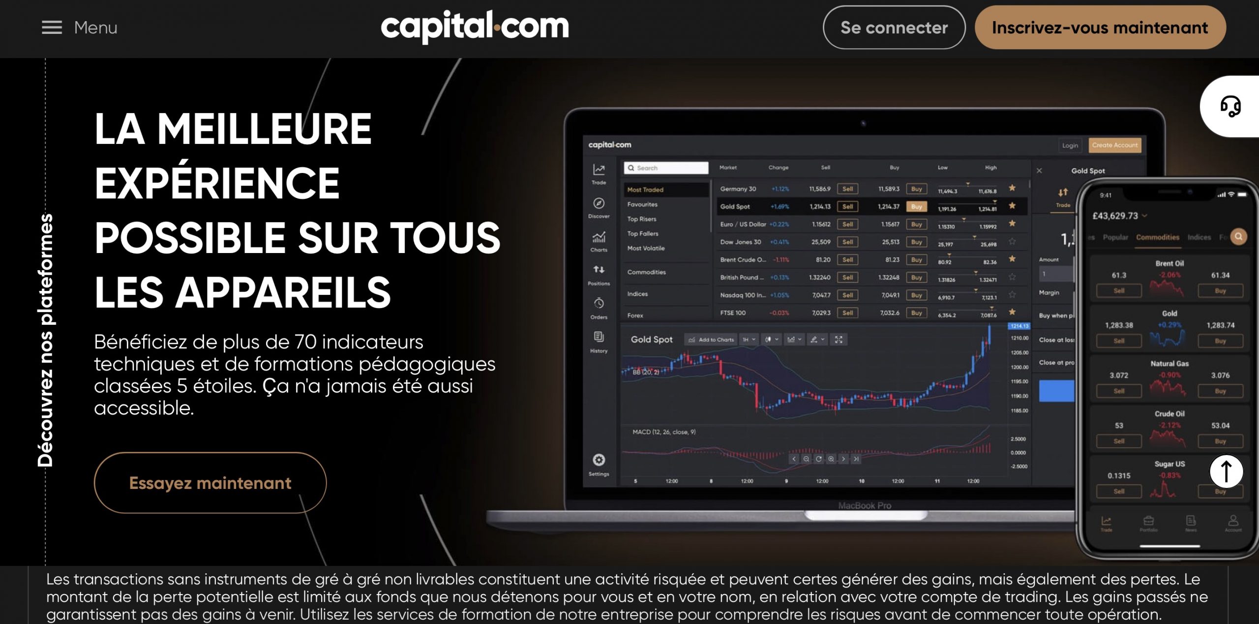 Investir en bourse avec Capital.com