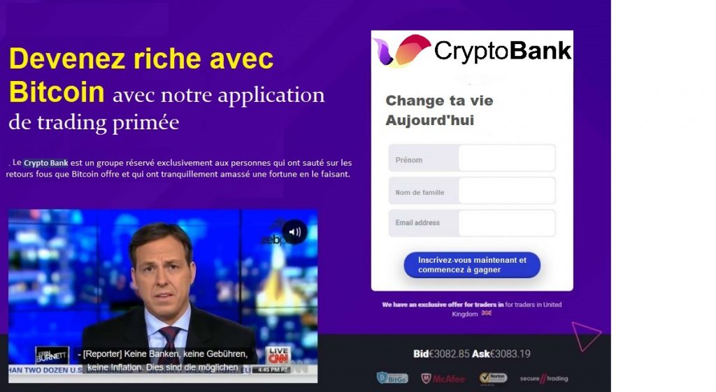 Créer compte Crypto Bank