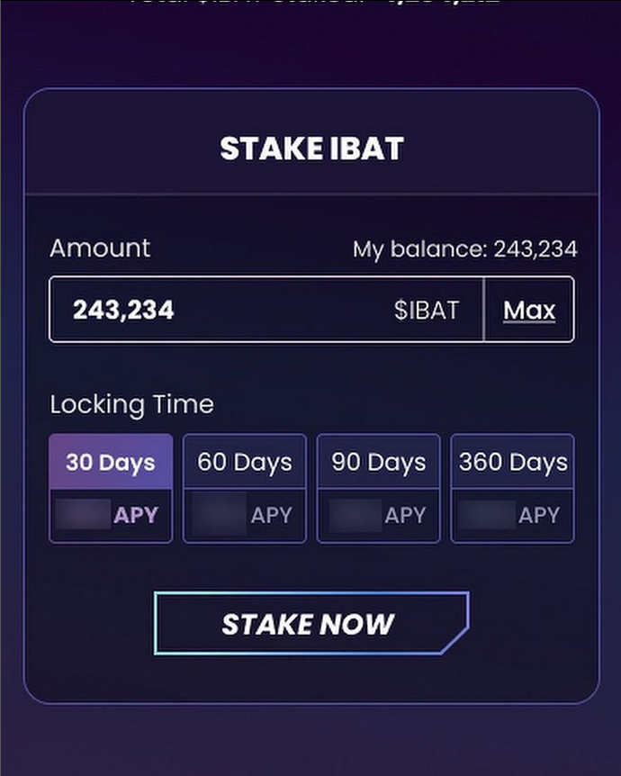 IBAT Staking