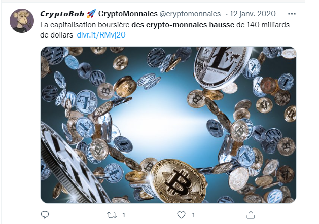 Hausse générale constatée sur le marché des crypto-monnaies