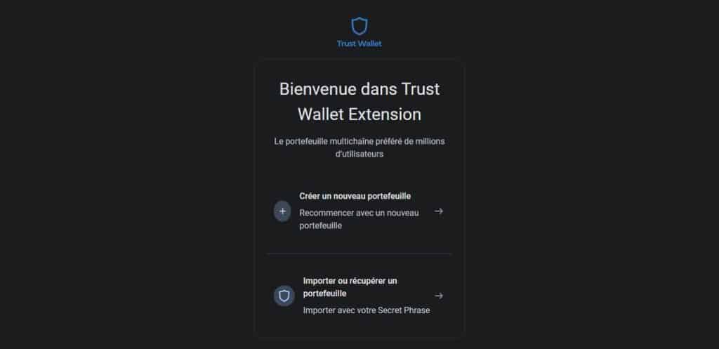 TARO extension trust wallet