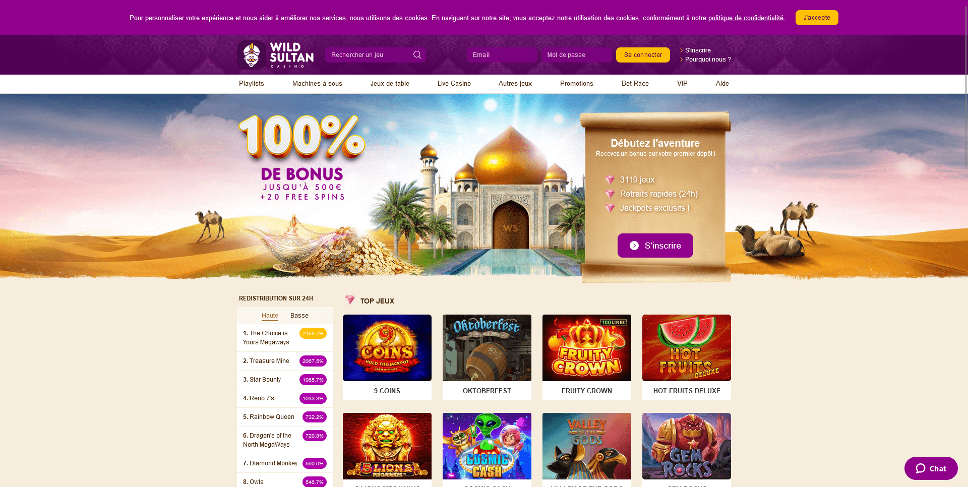 wild sultan casino en ligne fiable