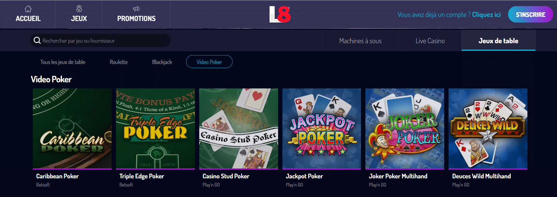 Meilleurs sites de poker en ligne : Lucky8