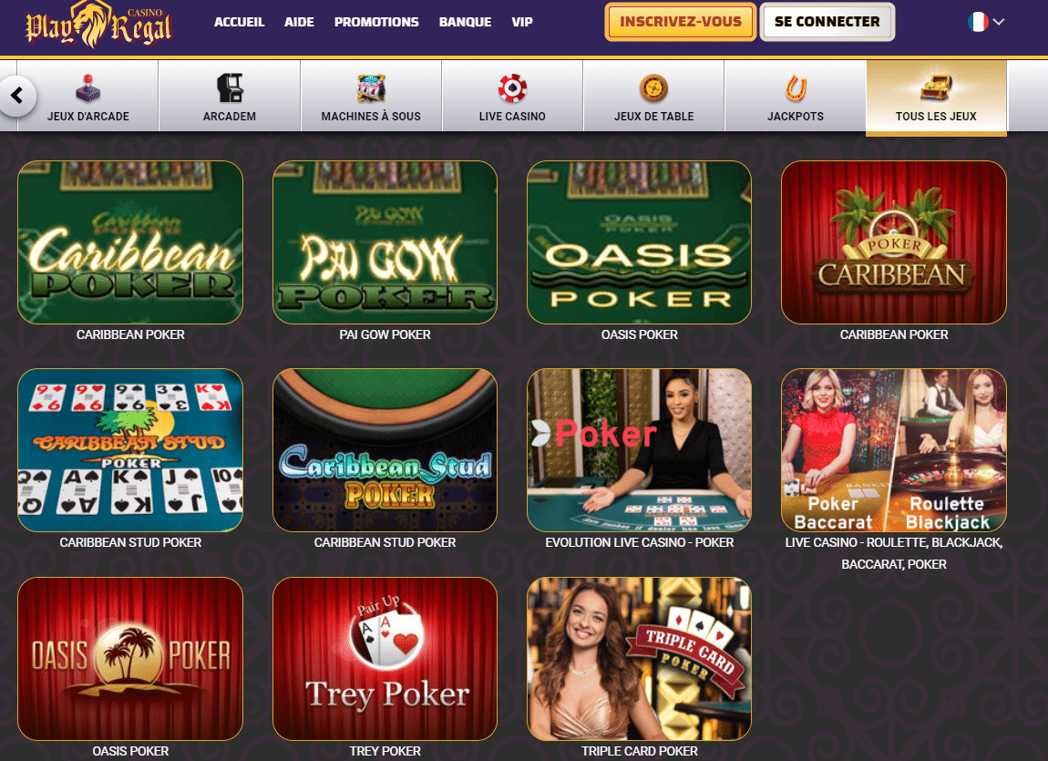 Meilleurs sites de poker en ligne : Play Regal