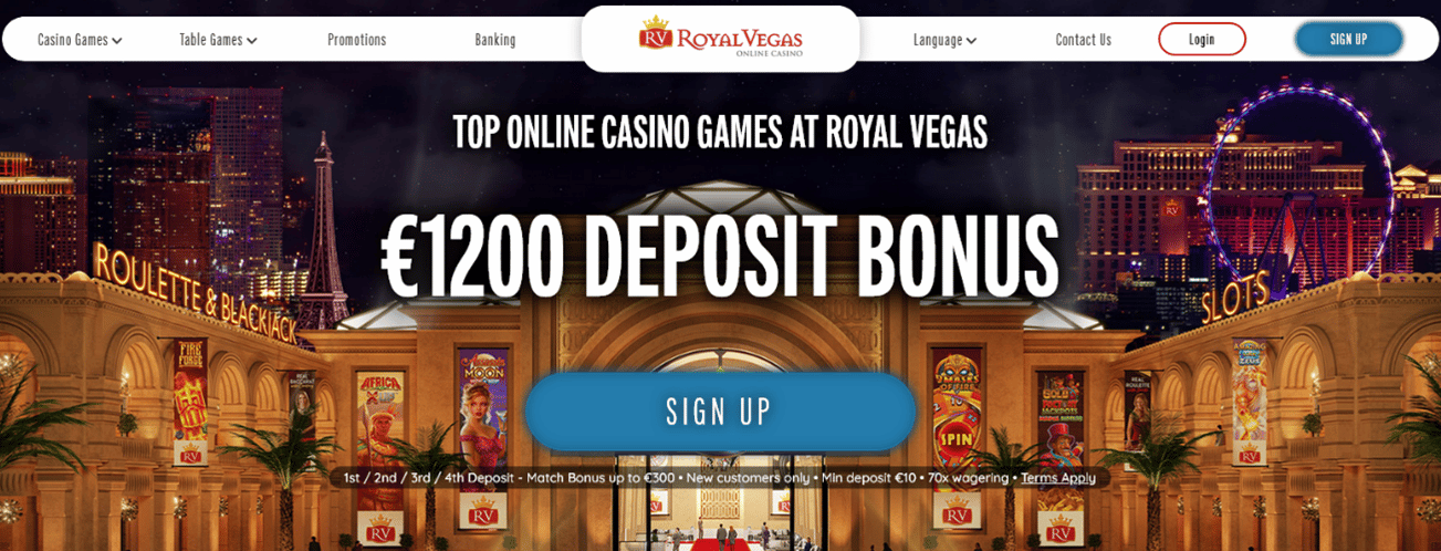 Meilleurs casinos en ligne Tunisie : Royal Vegas