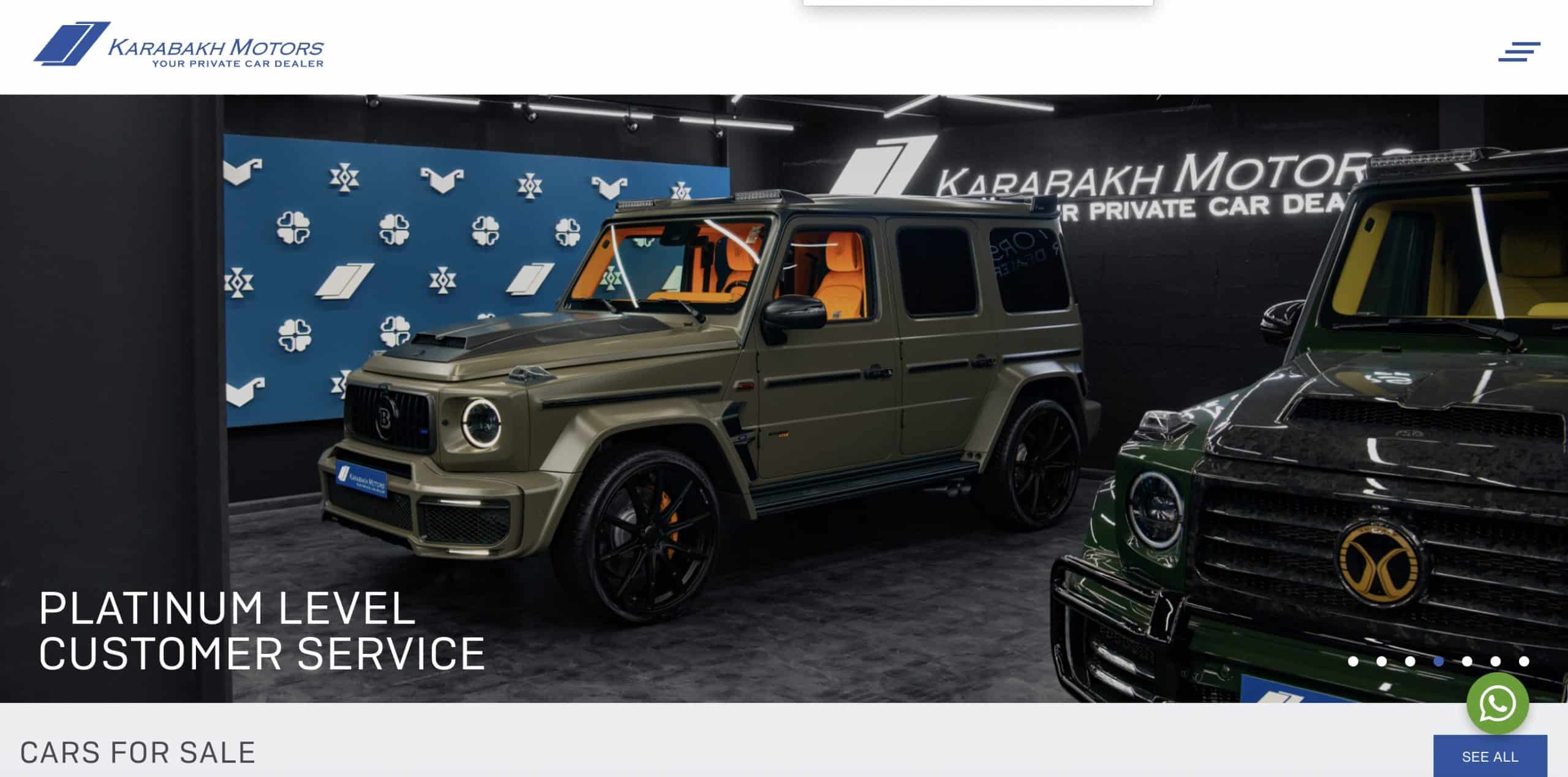 Karabakh Motors LLC - Un concessionnaire des émirats spécialiste du luxe