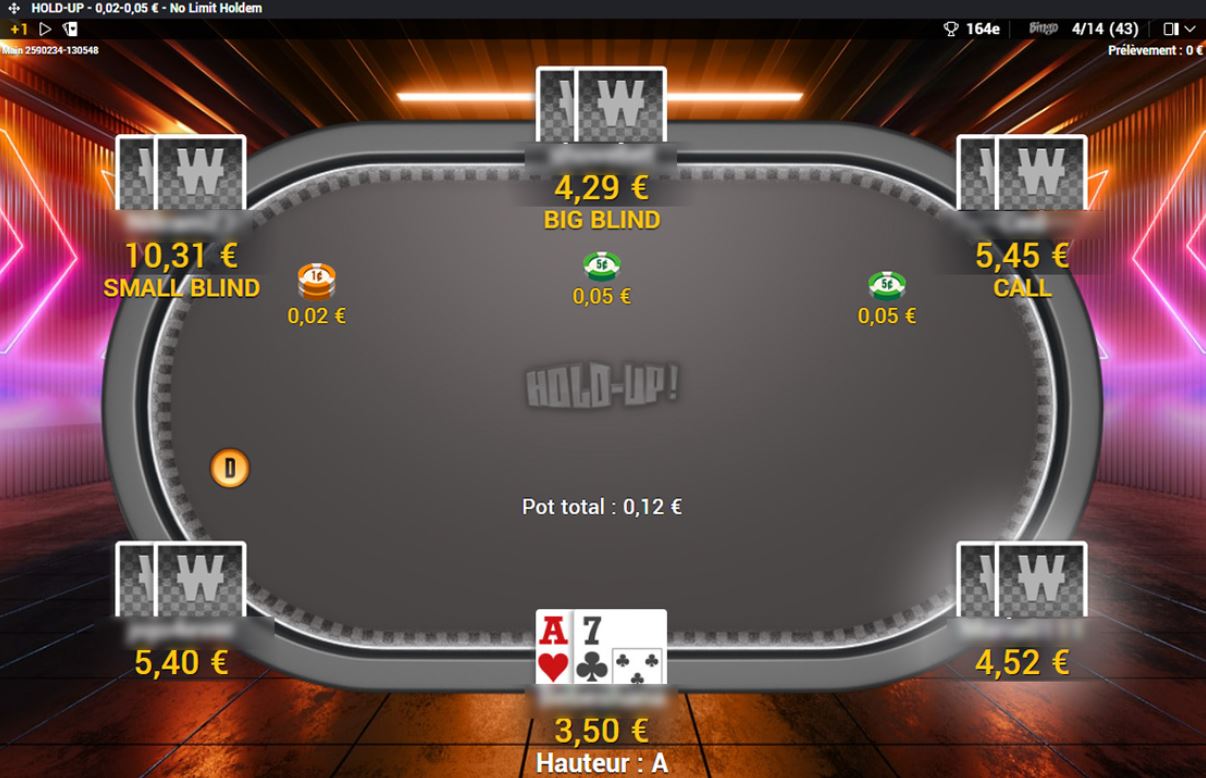 Cash Game Hold-Up - Winamax Avis