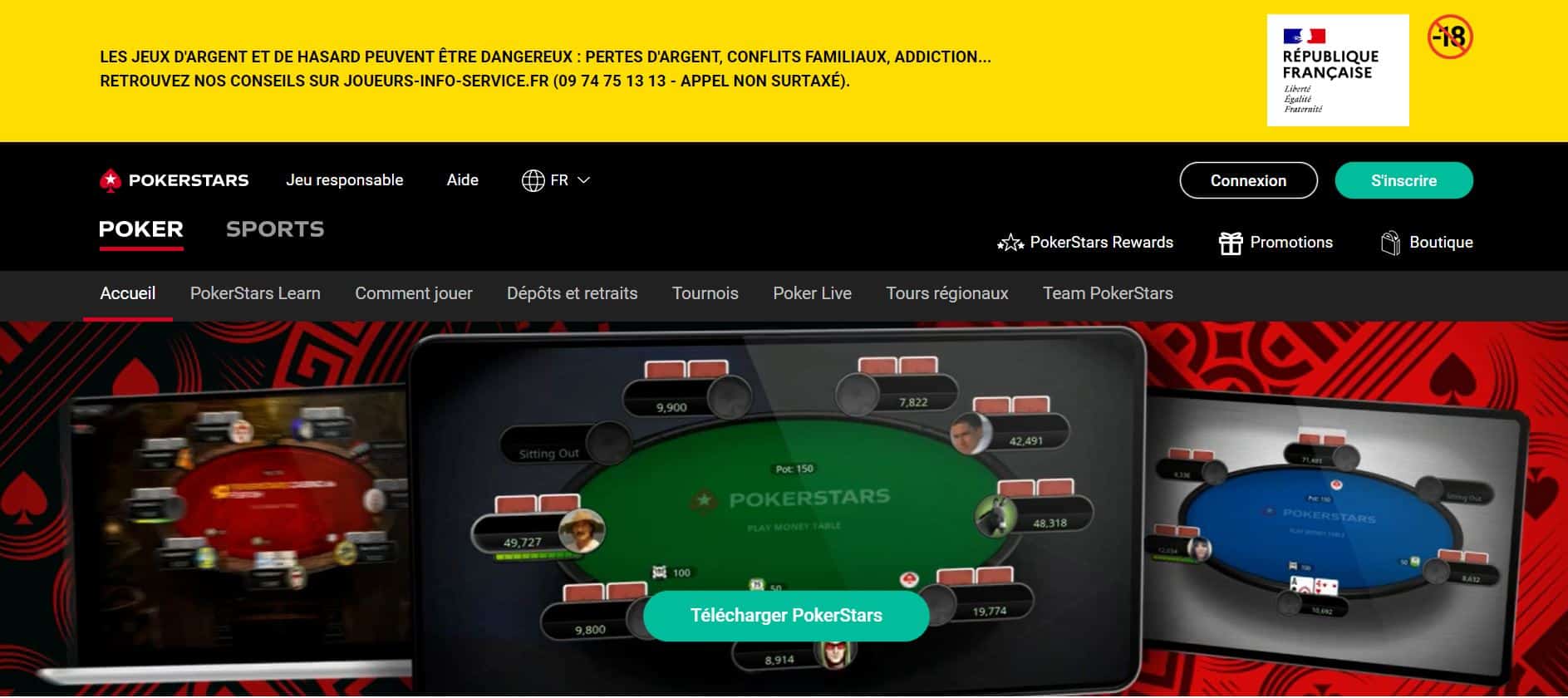Pokerstars - Jeux - Casino en ligne argent réel