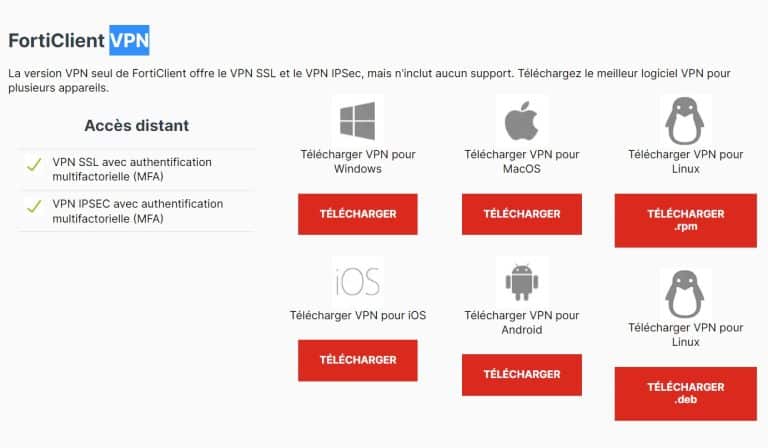 Comment installer FortiClient VPN ?