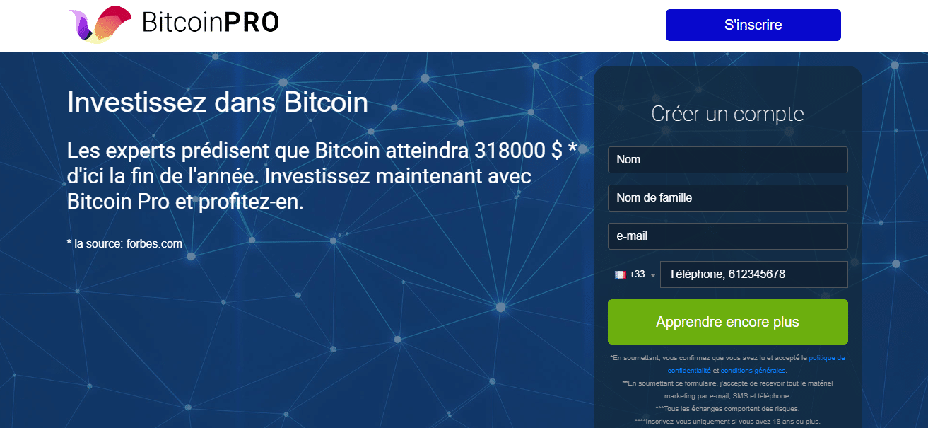 Bitcoinpro - trading automatique