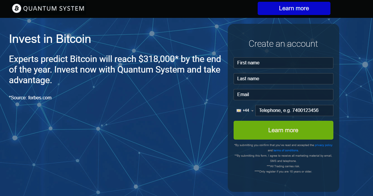 quantum system homepage