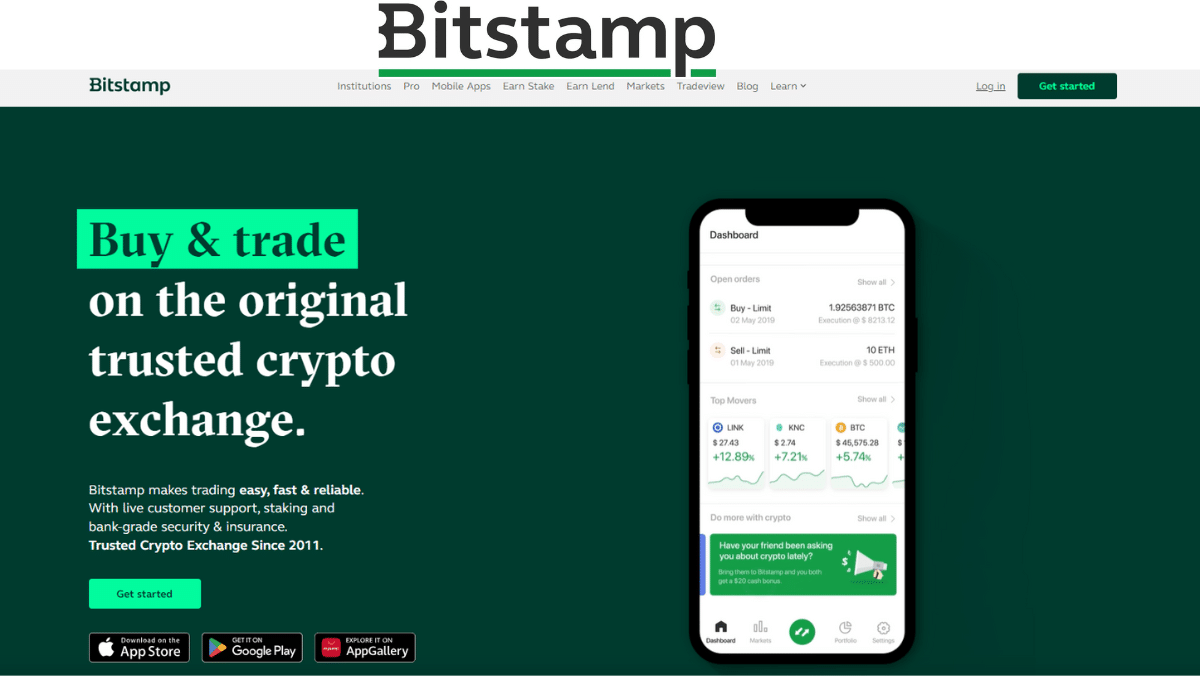 Bitstamp – Καλή εφαρμογή κρυπτονομισμάτων για εμπορικές συναλλαγές με χαμηλή χρέωση