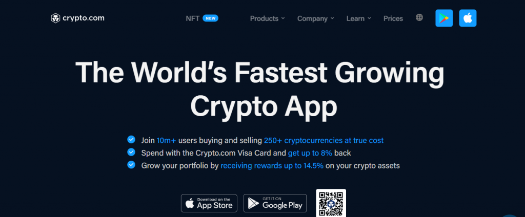 Crypto.com Nagyszerű platform, kedvező díjakkal