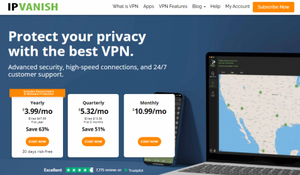 ipvanish az egyik legjobb Chrome VPN