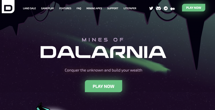 Mines of Dalarnia NFT játékok egyike