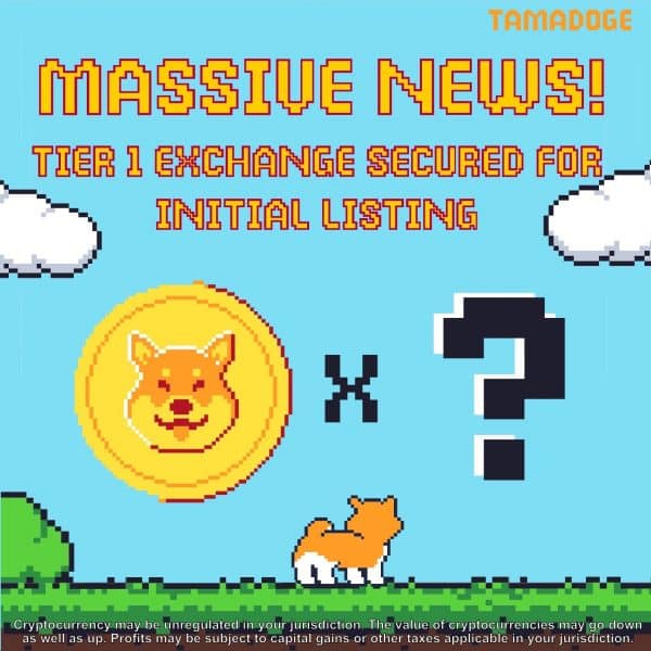 A Tamadoge CEX-tőzsde listázás tízszeresére emelheti az árfolyamot A Tamadoge CEX-tőzsde listázás tízszeresére emelheti az árfolyamot