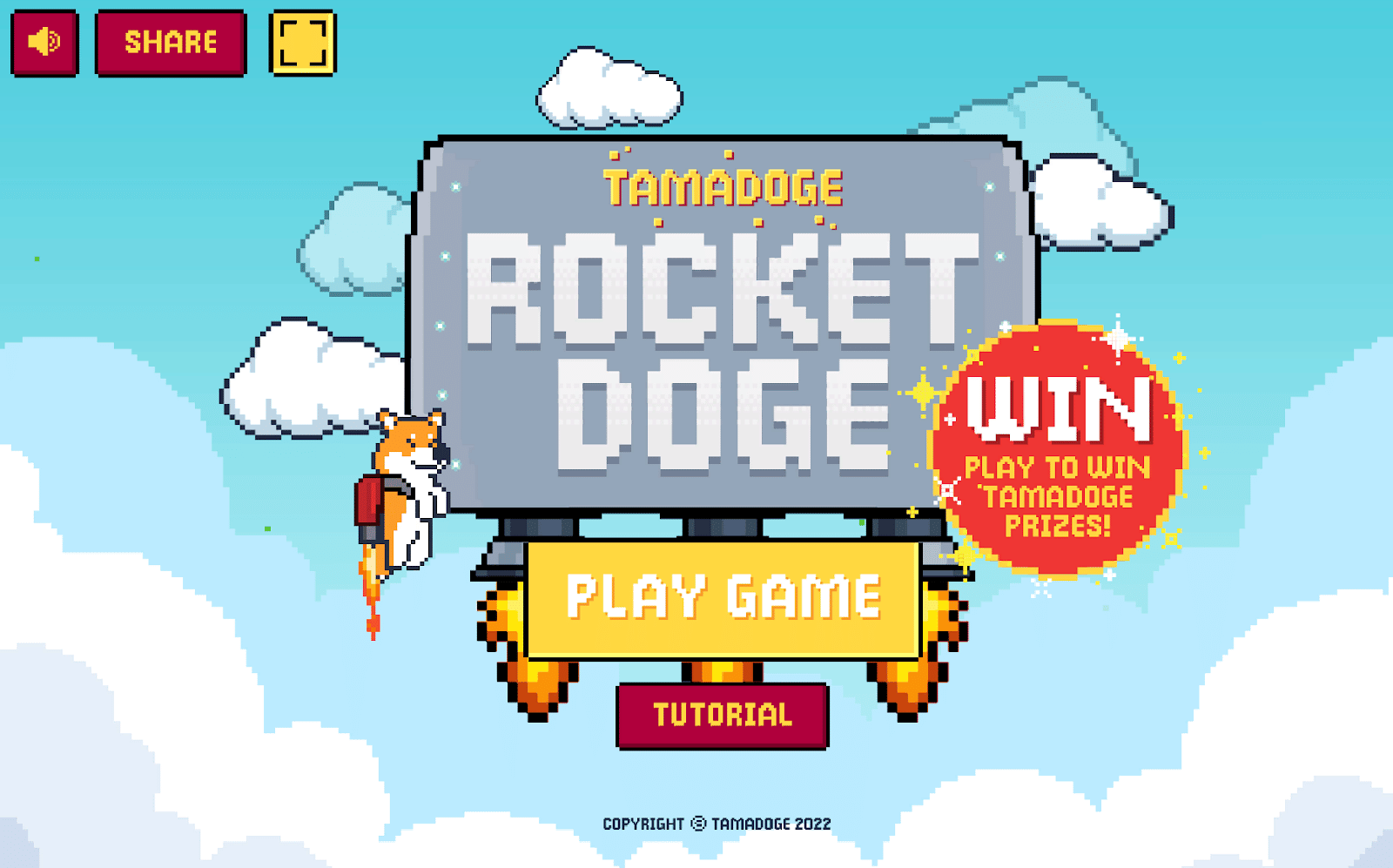 Tamadoge: elindult a Rocket Doge játék