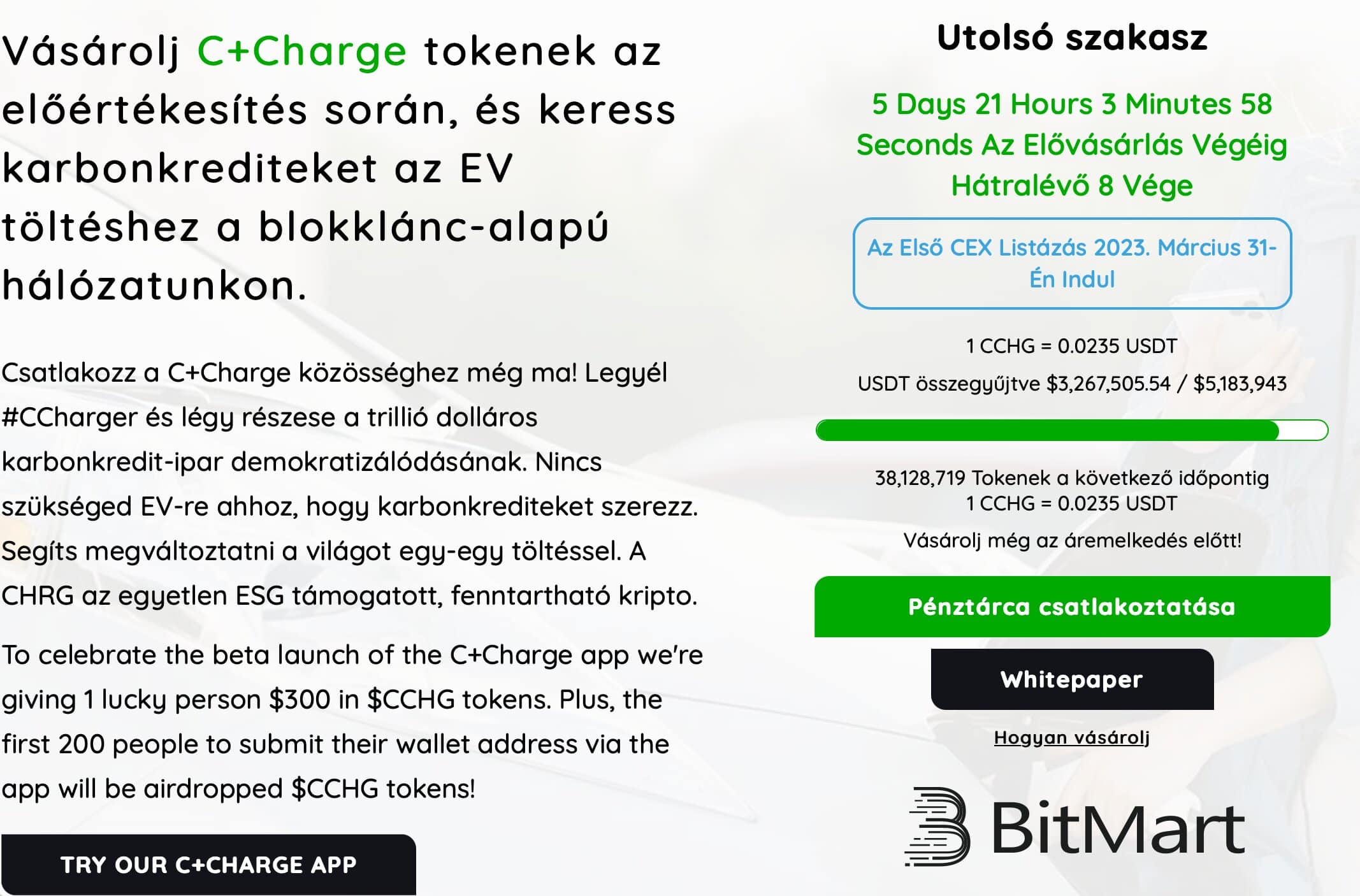 Hódít a C+Charge: Partneri szerződés a listázás előtt