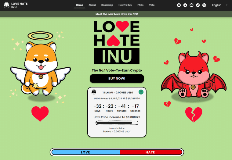 Kitört a Shiba Inu, szárnyal a Love Hate Inu