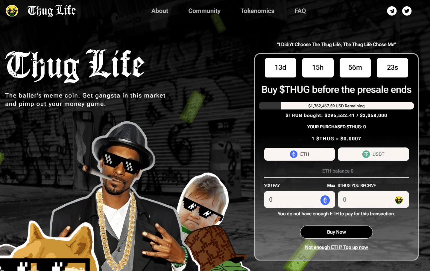 Crypto Gains elemzése a Thug Life-ról: Akár 20-szoros profit! Crypto Gains elemzése a Thug Life-ról: Akár 20-szoros profit!