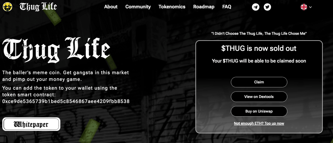 Listázták a Thug Life mém érmét, még nem késő csatlakozni