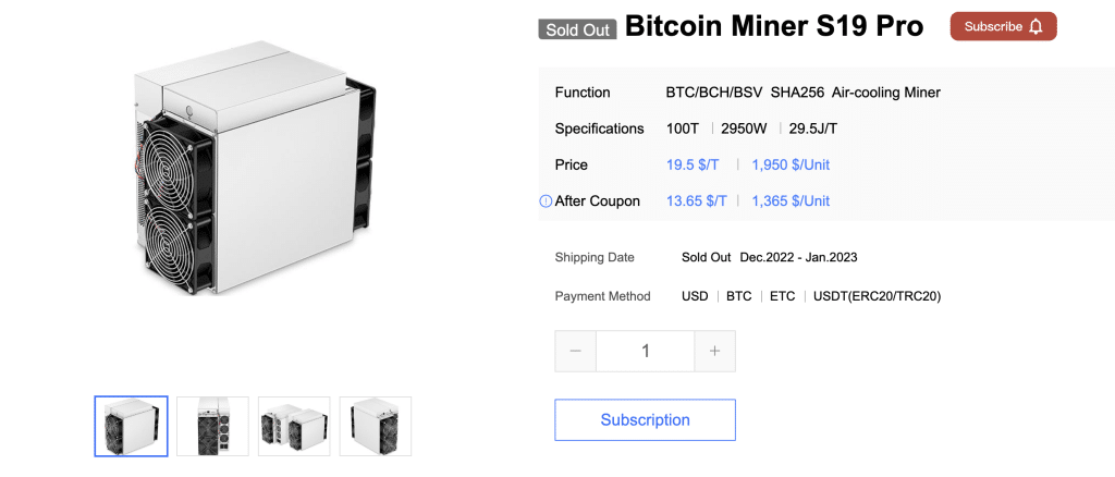 bitcoin-miner bitcoinbányászat