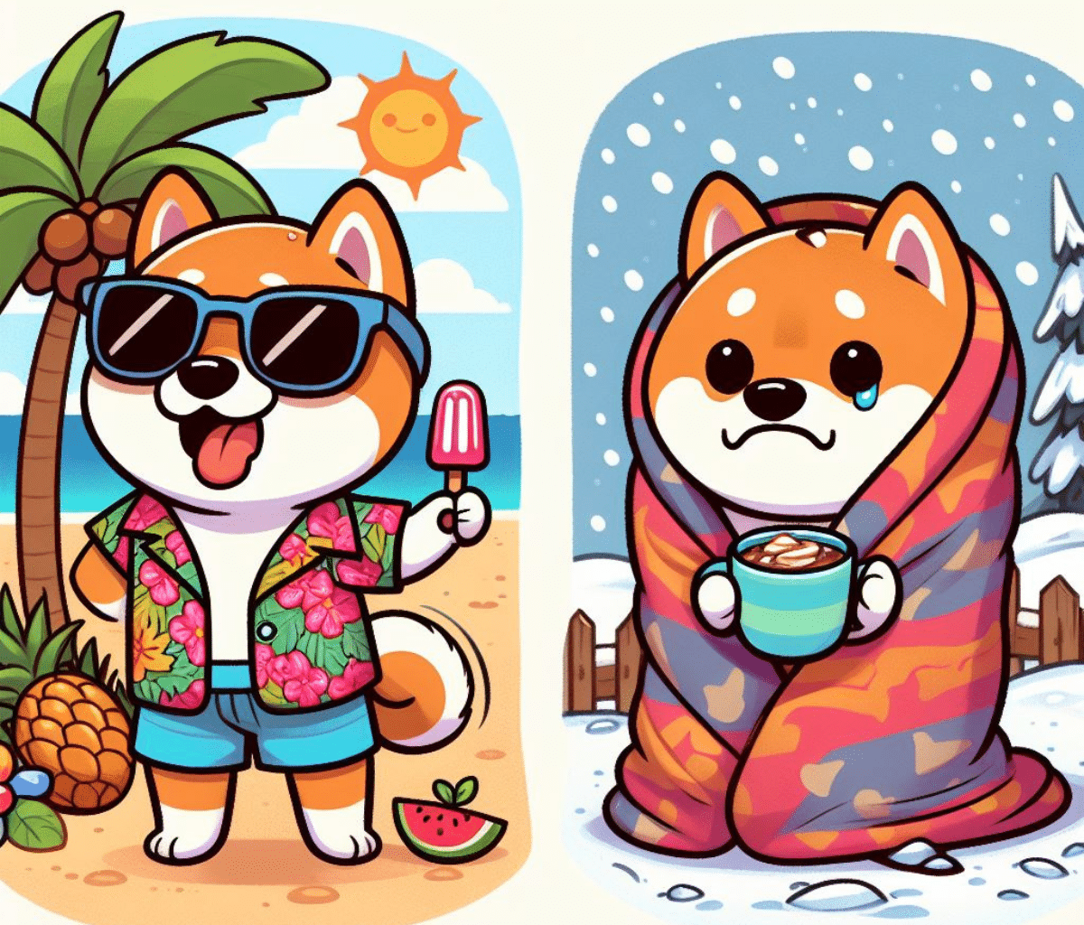 A Shiba Inu kap hideget-meleget