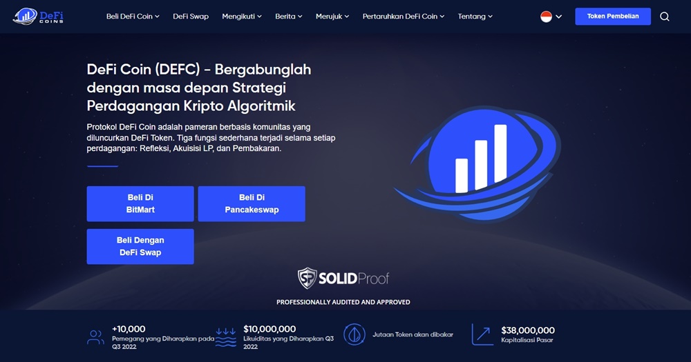 DeFi Coin (DEFC) - Crypto Populer
