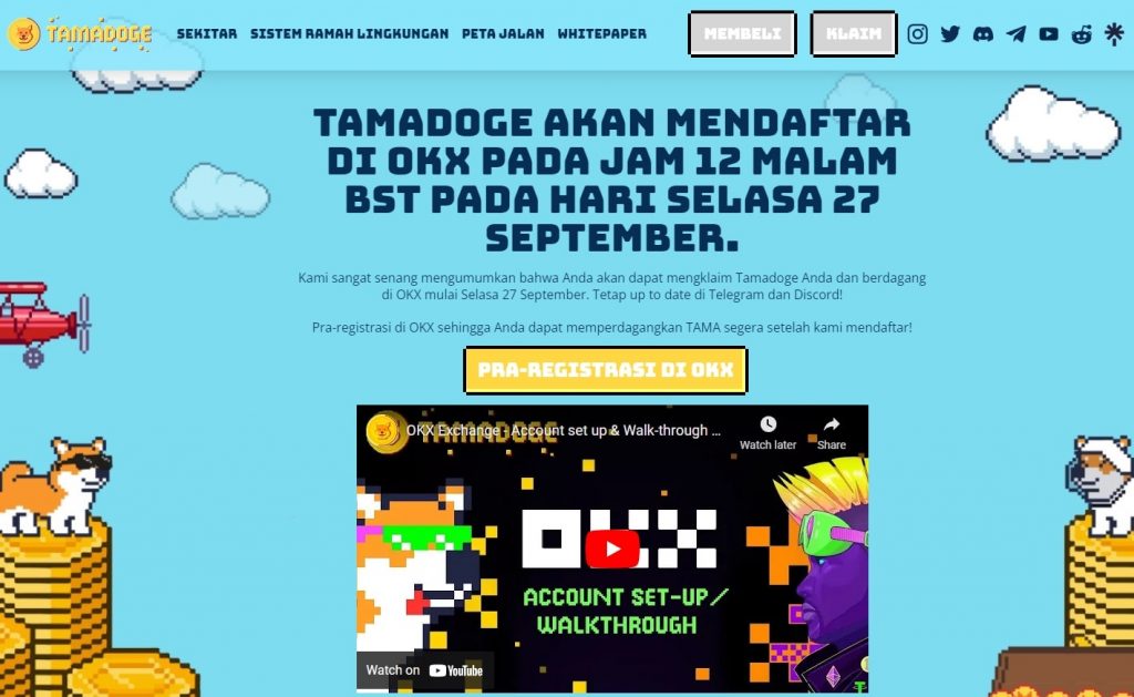 Tamadoge Aplikasi Game Kripto