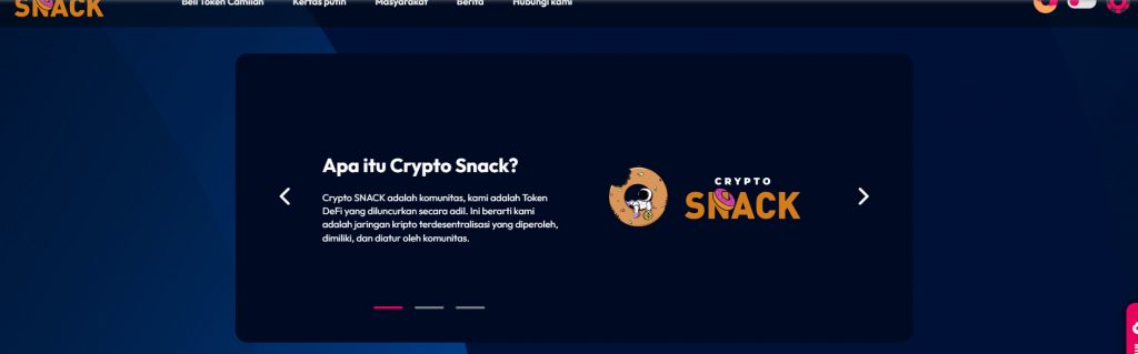 Crypto Snacks cryptocurrency untuk diinvestasikan