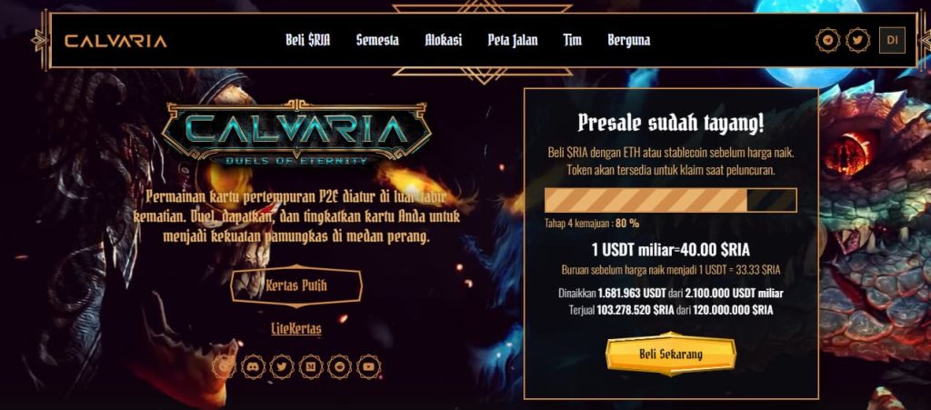 Calvaria - Aplikasi Game Crypto