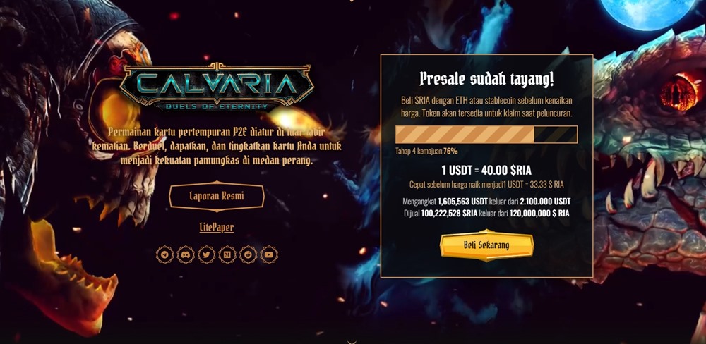 Calvaria (RIA) - Game Crypto Terbaik
