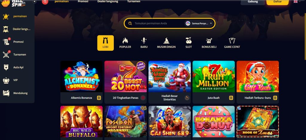 Hell Spin Bitcoin Live Casino