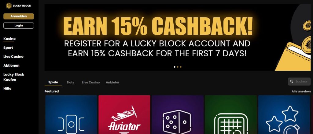LuckyBlock Bitcoin Live Casino