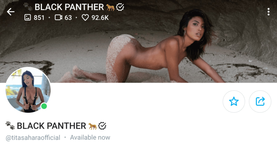 Black Panther OnlyFans Asia