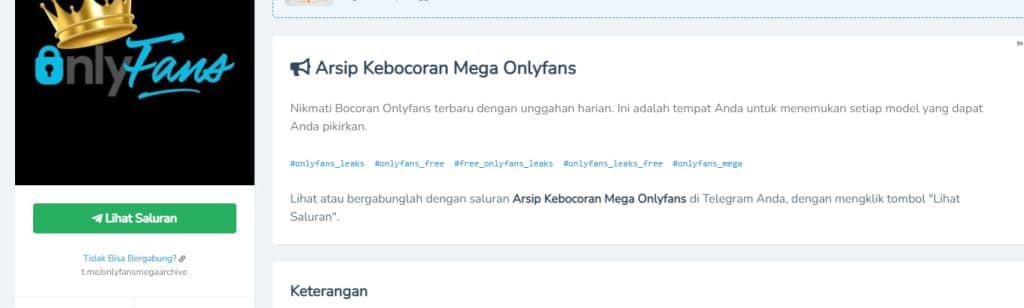 Onlyfans Archive Collection Grup Telegram