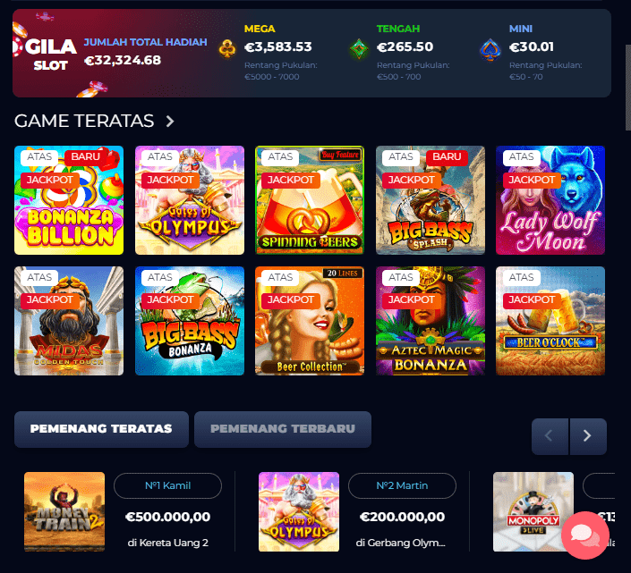 Aplikasi Megaslot Casino Mobile