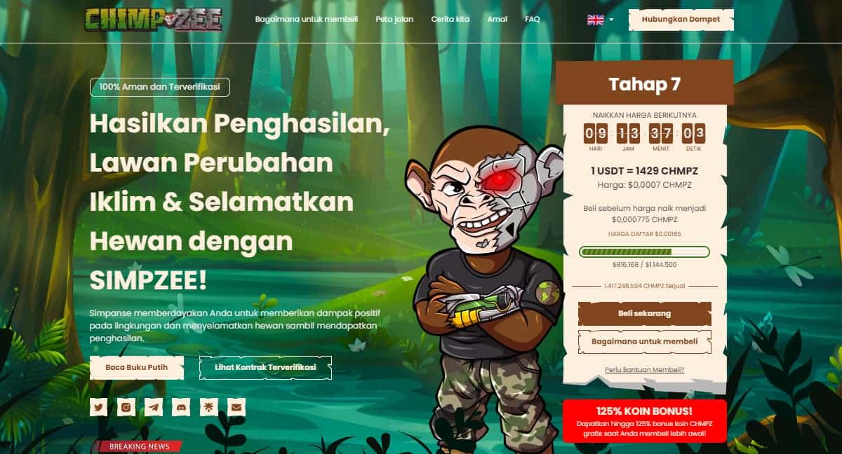 Chimpzee - Koin Cryptocurrency Indonesia