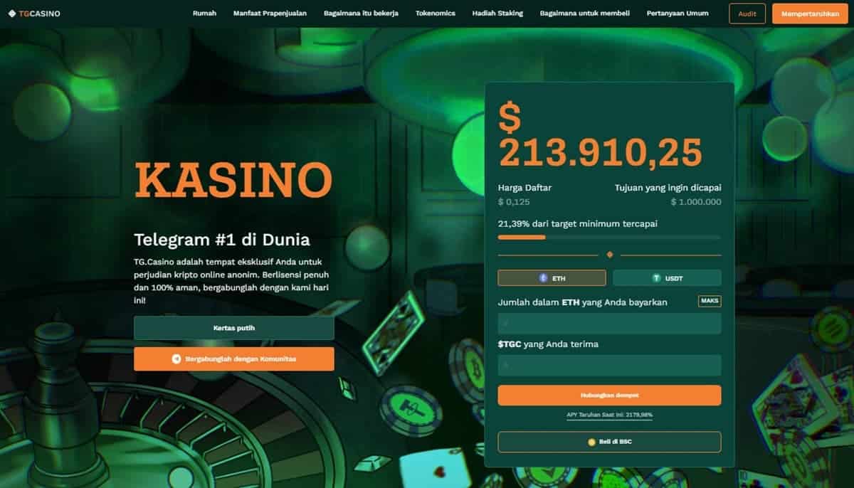 TG.Casino - Koin Crypto Potensial